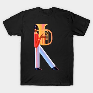 Alphabet R Music T-Shirt